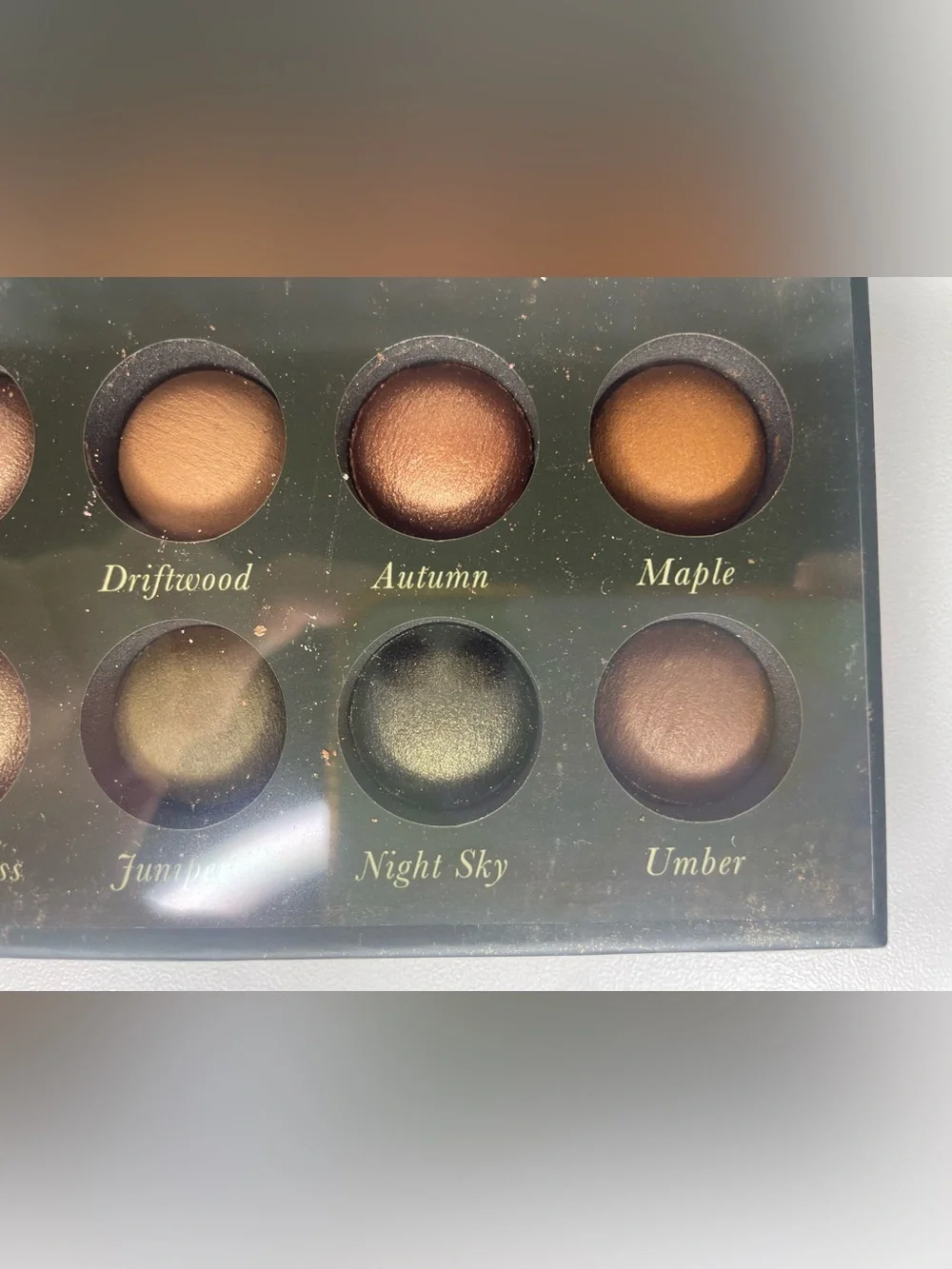 Laura Geller Earthy Green and Black Baked Eyeshadow Palette